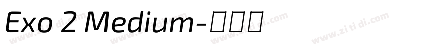 Exo 2 Medium字体转换